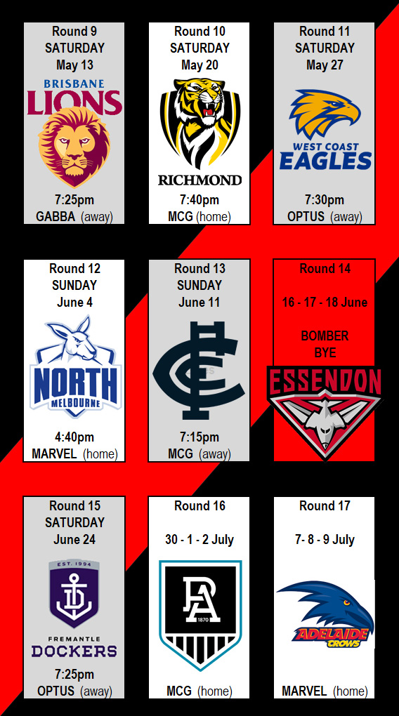 next 8 games